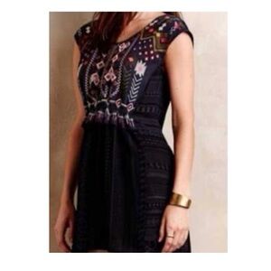 Anthropologie One September Barranco Boho‎ Embroidered Tunic Top